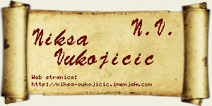 Nikša Vukojičić vizit kartica